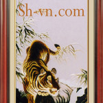 вышивка крестом лошади схемы=тигр 86=-SHVN 2086- 70cm x 110cm.