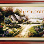 вышивка крестом пейзаж схемы=Дом счастья 116= - SHVN 2173 - 40 x 60cm (2)