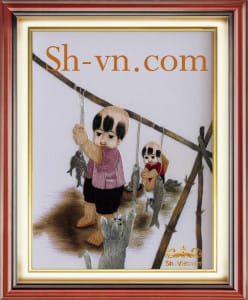вышитые картины для детей=Дети 820-SHVN-2320-45x50cm.