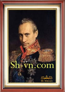 вышитые картины пионы=Vladimir Putin President 463-SHVN-2522-80x100cm