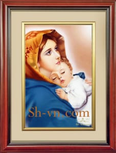 вышитые картины пионы=Богоматерь Мария 466=-SHVN 2212 - 55cm x 75cm (2)