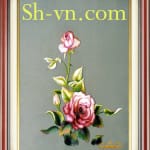 вышитые розы крестом=Роза 015-SHVN-2281-50x70cm.