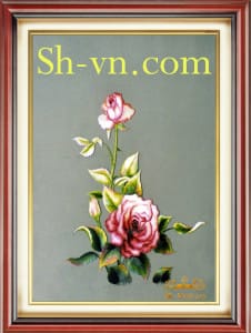 вышитые розы крестом=Роза 015-SHVN-2281-50x70cm.