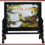 вухсторонняя вышивка=Причал с любовью к родине 206-SHVN 2206 - 30cm x 40cm.