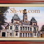картины вышитые шелком купить=Saigon Hotel de ville 706=- SHVN 2006- 50cm x 7