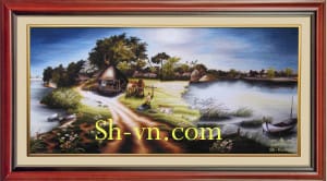 картины вышитые шелком купить=Дорогая родина 767= SHVN 2167 - 95cm x 140cm