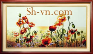 купить вышитую картину маки=Мак 083=SHVN 2034 - 70cm x 100cm. (2)
