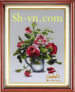 купить готовые вышитые картины=Роза 206-SHVN-2425-45x60cm