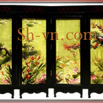 ручные вышитые шелковыми картины=Ширмы с flower birds 518=SHVN 2193 - 108 x 128cm (2)