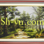 シルク刺繍=景色51－SHVN-2351-800x120cm