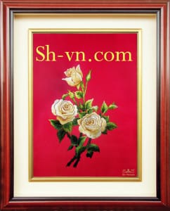 刺繍ローズステッチ＝ローズ90－SHVN 1090- 45cm x 55cm (2)