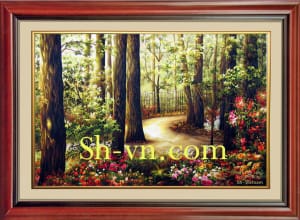 刺繍ローズステッチ＝景色31－SHVN 1131-45cm x 65cm (2)