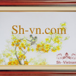 桜の刺繍＝アプリコットの花79＝shvn-1179-60ｘ80ｃｍ。