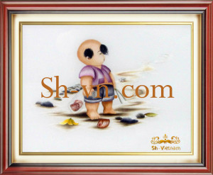 вышивка для детей купить=шелковые картины SH вьетнама 2309-SHVN-2309-45x50cm.