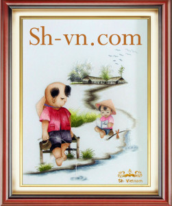 вышивка для детей купить=шелковые картины SH вьетнама 2315-SHVN-2315-45x50cm.
