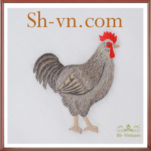 アンテイーク刺繍テーブルクロス＝手刺繍のサンプル220-SHVN 220