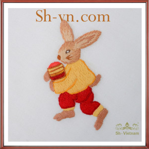 シルクオーガンジー刺繍=ベトナムシルク218-SHVN 218