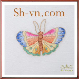 シルクオーガンジー刺繍=ベトナムシルク221-SHVN 221