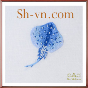 テーブルクロス刺繍=手刺繍のサンプル010-SHVN 010