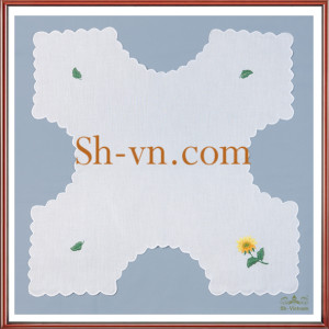 テーブルクロス刺繍=手刺繍のサンプル052-SHVN 052