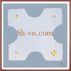 テーブルクロス刺繍=手刺繍のサンプル053-SHVN 053