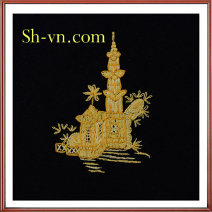 ハンガリー刺繍テーブルクロス＝手刺繍のサンプル327-SHVN 327