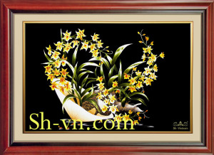 Hand-emberoidered-flowers-Orchids (084)-SHVN-1084-80cm x 95cm (2)