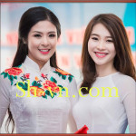 Hand-embroidered-on-ao-dai-Model ao dai viet nam 105-SHVN 105
