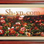 SHVN 1040-120cm x 200cm-زهرةالفاوانيا = لوحاتفنيةرائعة 40