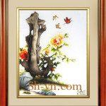 SHVN 1063-60cm x 80cm-زهرةالفاوانيا = لوحاتفنيةرائعة (63)