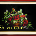 SHVN 1077- 80cm x 110cm (2)-وارتفع التطريز اليدوي= اليد المطرزة الصور الحرير 577