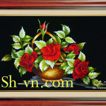 SHVN 1078 - 85cm x 100cm (2)-وارتفع التطريز اليدوي= اليد المطرزة الصور الحرير 578
