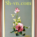 SHVN-2281-50x70cm-وارتفع التطريز اليدوي= اليد المطرزة الصور الحرير 581