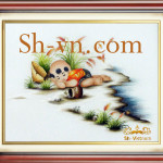 SHVN-2302-45x50cm-رضيع الهدايا مطرزة = الفنانين التطريز اليدوي 2302