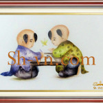 SHVN-2304-45x50cm-التطريز الاطفال اليد =صور التطريز الفيتنامية2304