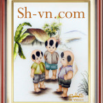 SHVN-2317-45x50cm-رضيع الهدايا مطرزة = الفنانين التطريز اليدوي 2317