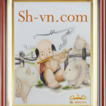 SHVN-2331-45x50cm-التطريز الاطفال اليد =صور التطريز الفيتنامية2331