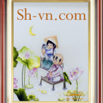 SHVN-2336-45x50cm-التطريز الاطفال اليد =صور التطريز الفيتنامية2336