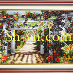 SHVN-2347-100x160cm-وارتفع التطريز اليدوي= اليد المطرزة الصور الحرير 547