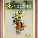 SHVN-2478-50x70cm-وارتفع التطريز اليدوي= اليد المطرزة الصور الحرير 2478