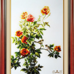 SHVN-2533-70x110cm-وارتفع التطريز اليدوي= اليد المطرزة الصور الحرير 533