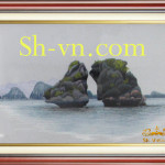 SHVN 3018-70x80cm-اليد المطرزة الصور الحرير= الفنانين التطريز اليدوي 3018