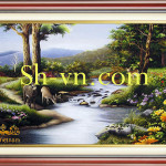 SHVN 3038-100x160cm-اليد المطرزة الصور الحرير= الفنانين التطريز اليدوي 3038
