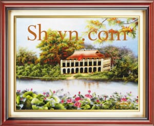 SHVN 3043-55cm x 65cm-اليدوي الحرير صور ا = لوحاتفنيةرائعة 3043
