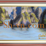 SHVN 3055-70x90cm-اليد المطرزة الصور الحرير= الفنانين التطريز اليدوي 3055