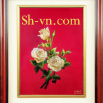 SHVN 7008-45cm x 55cm-تطريزعلىالقماش= اليد المطرزة الصور الحرير 7008