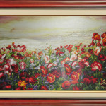 SHVN-8051- 130cmx210cm-تعليمالتطريزباليد = اليد المطرزة الصور الحرير 8051