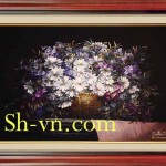 Tranh-theu-tay-nghe-thuat=Tranh thêu tơ tằm 1007-SHVN-1007- 80cm x 100cm..