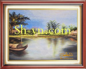 Tranh-theu-tay-nghe-thuat=Tranh thêu tơ tằm 1011-SHVN-1011-60x80cm