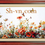 Tranh-theu-tay-nghe-thuat=Tranh thêu tơ tằm 1022-SHVN-1022- 80cm x 120cm